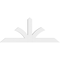 Ekena Millwork Richland Architectural Grade PVC Gable Bracket, 84"W x 35"H x 4"D x 6"F, 10/12 Pitch GBP084X35X0406RIC00 - alternate 4